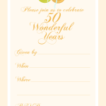 Free Printable 50th Wedding Anniversary Invitations