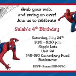 Birthday Invitation Free Printable Spiderman