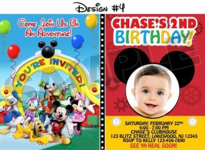 Mickey Mouse Clubhouse Sample Invitation