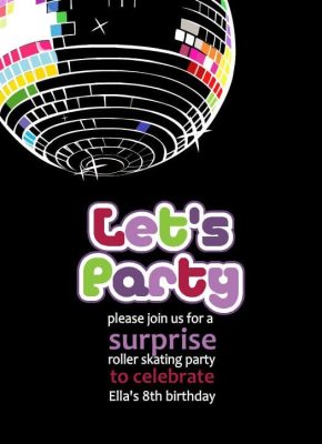 Free Disco Party Invitation Templates