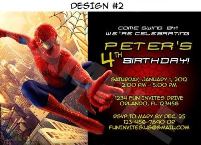 Spiderman Invitations Printables